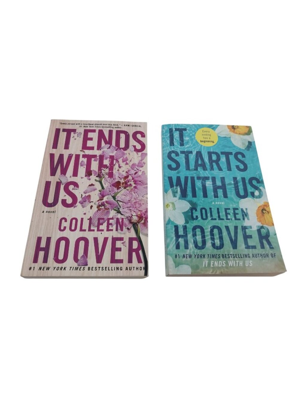 Colleen Hoover It Ends With Us & It Starts With Us Paperback Book Set